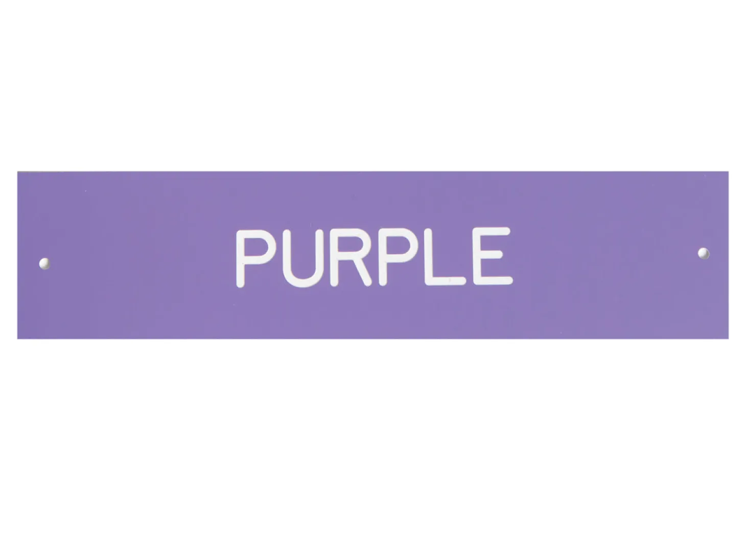 Plastic Stall Plate with Holder - 2 lines