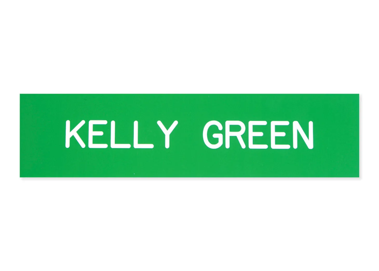 Plastic Stall Plate with Holder - 2 lines