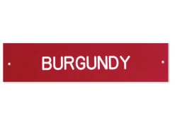 Plastic Stall Plate with Holder - 2 lines