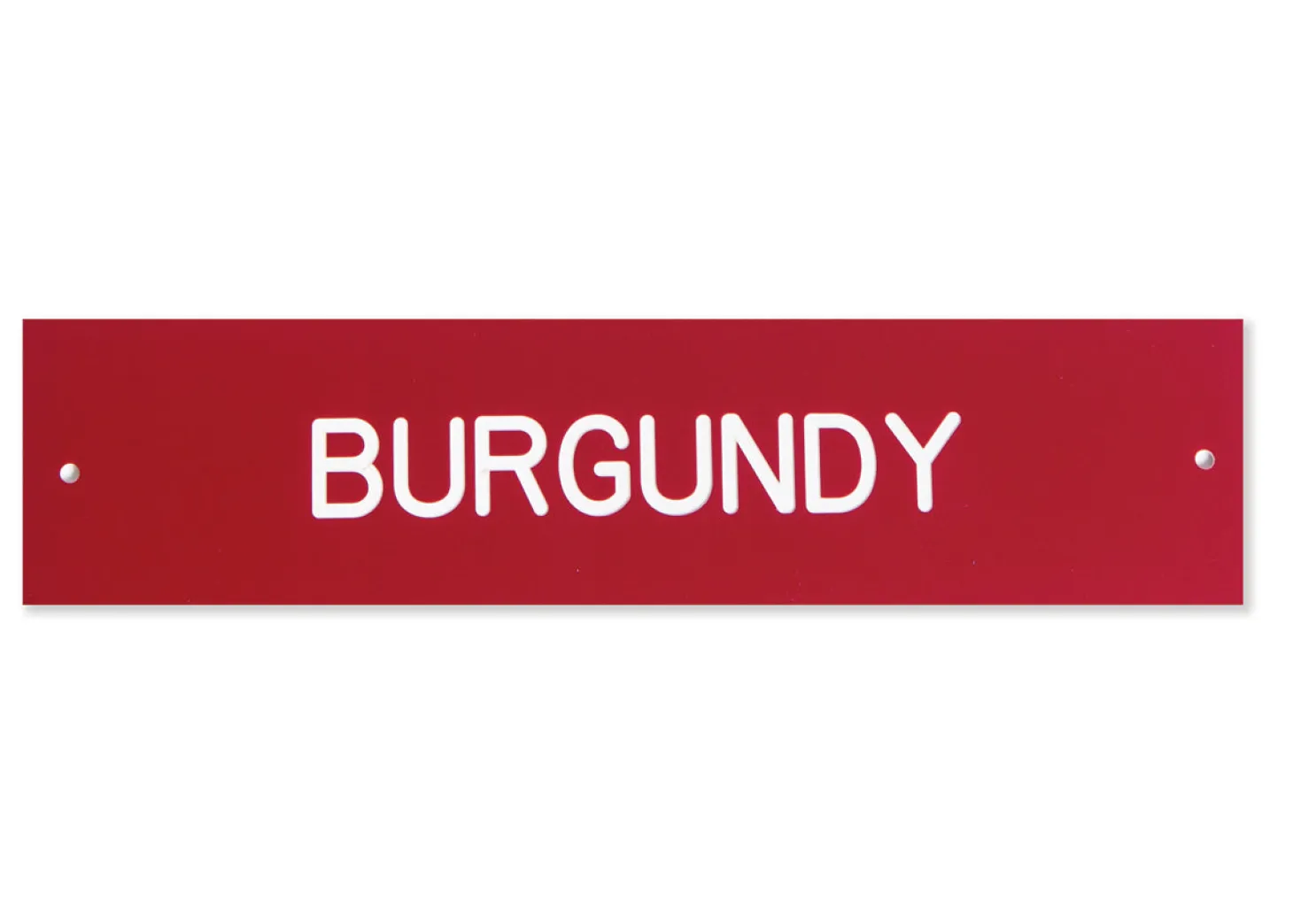 Plastic Stall Plate with Holder - 2 lines