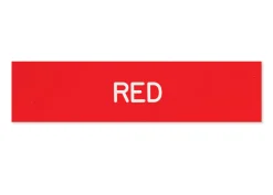 Plastic Stall Plate with Holder - 2 lines