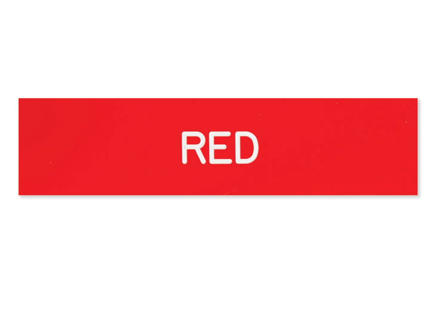 Plastic Stall Plate with Holder - 2 lines