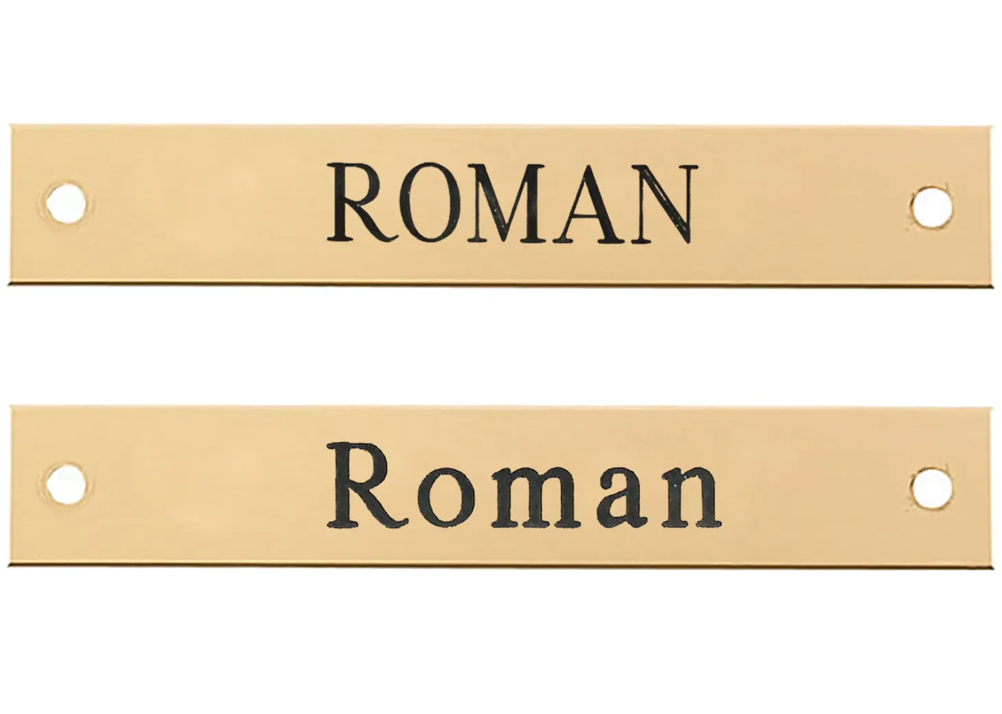 Rectangular Dog Collar Nameplate