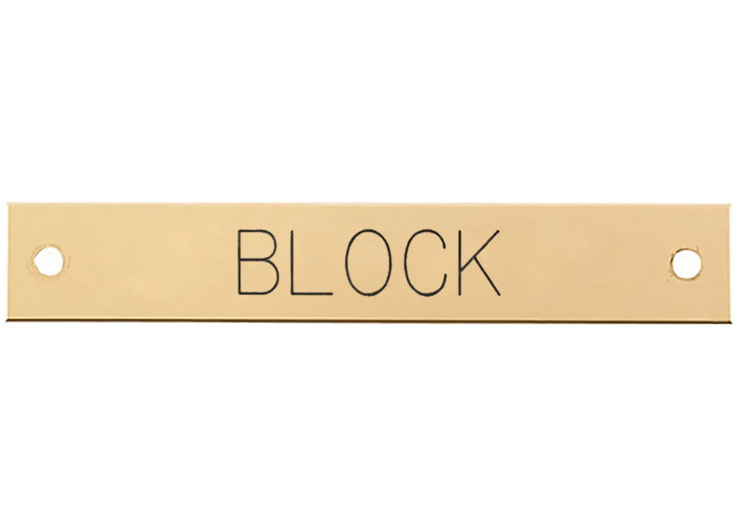 Rectangular Dog Collar Nameplate