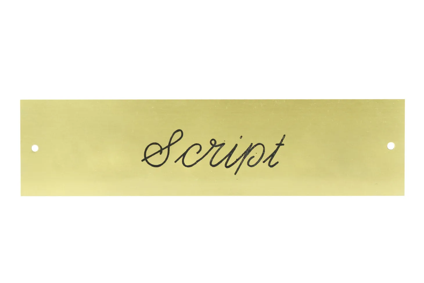 Rectangular Halter Nameplate - 1 or 2 lines