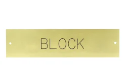 Rectangular Stall Plate - 1 or 2 lines