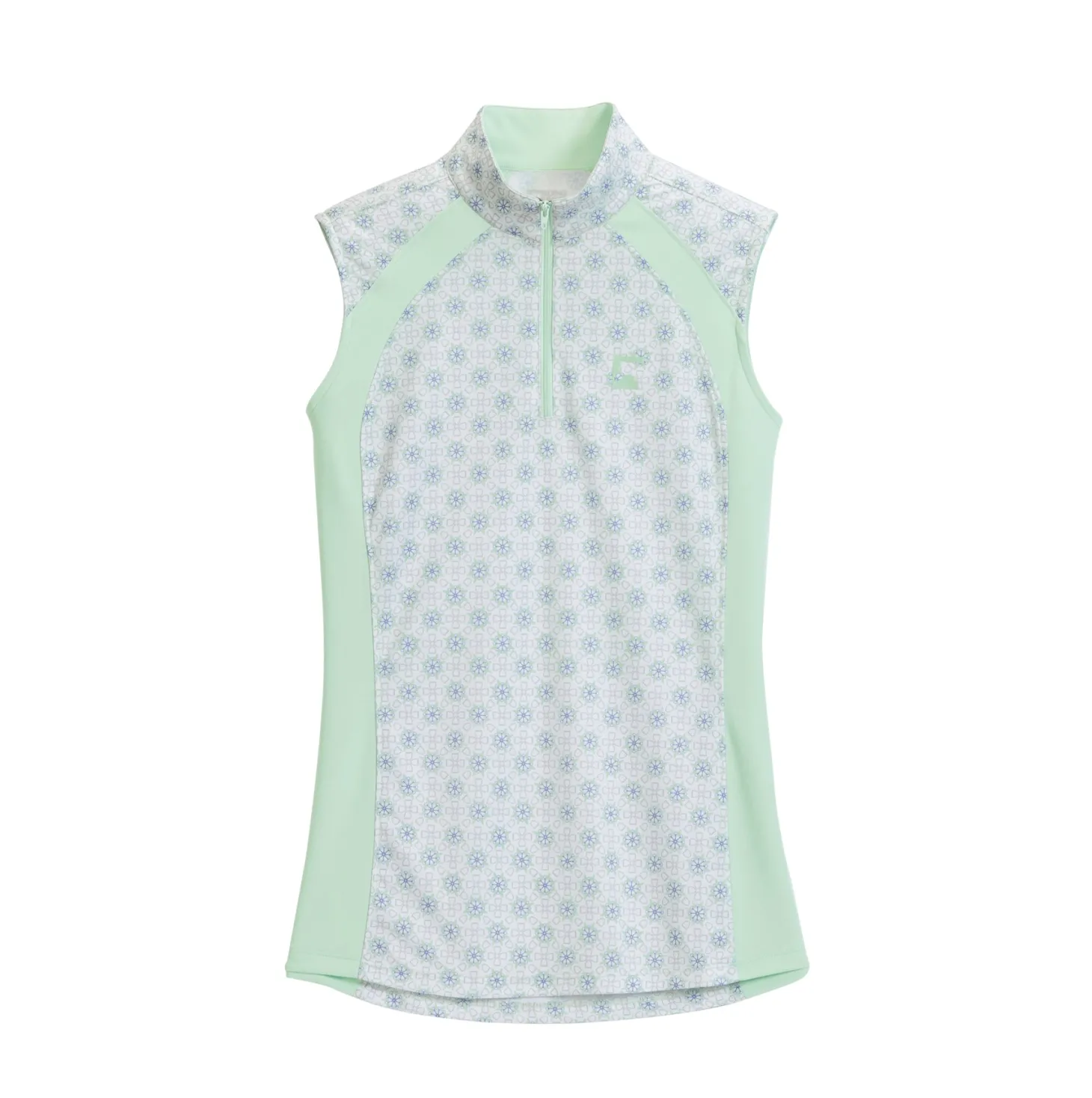 Riding Sport™ Ladies’ Airflow Quarter-Zip Print Sleeveless Shirt