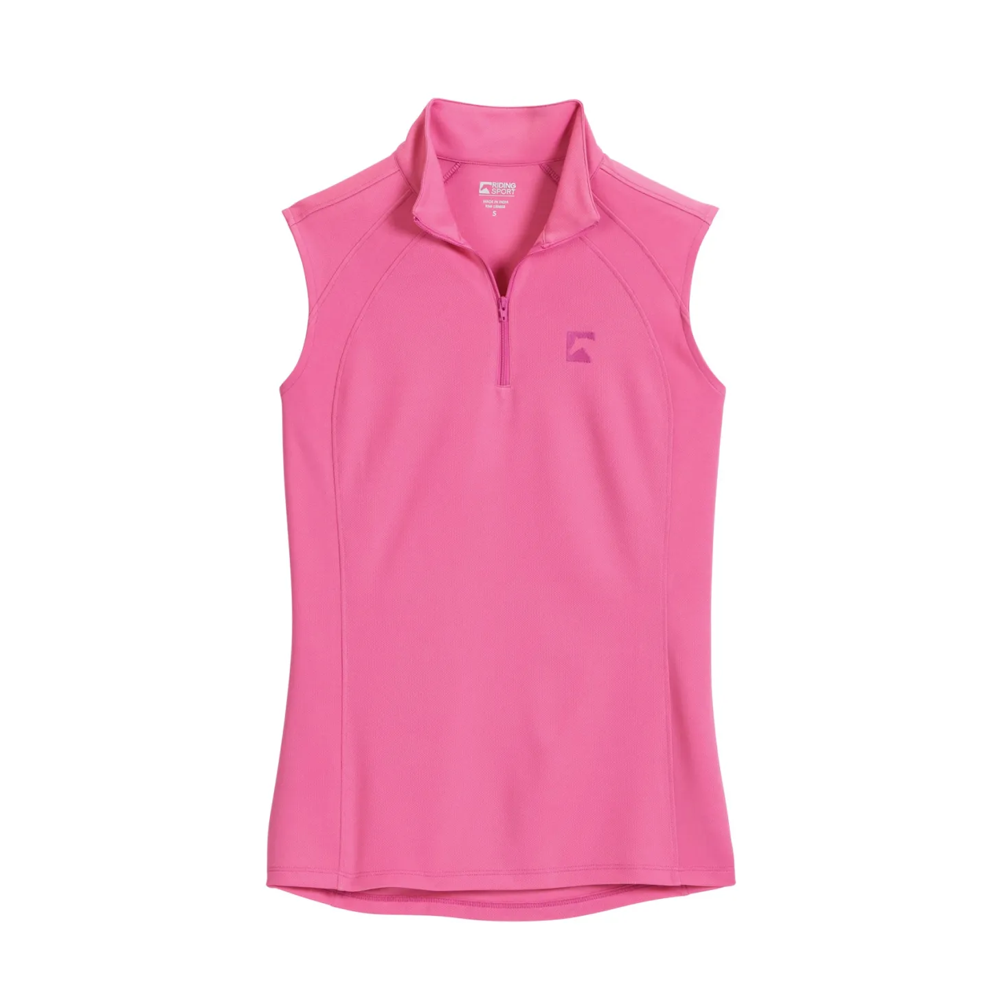 Riding Sport™ Ladies’ Airflow Quarter-Zip Solid Sleeveless Shirt