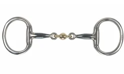 Shires Blue Sweet Iron Flat Eggbutt Bit with Lozenge