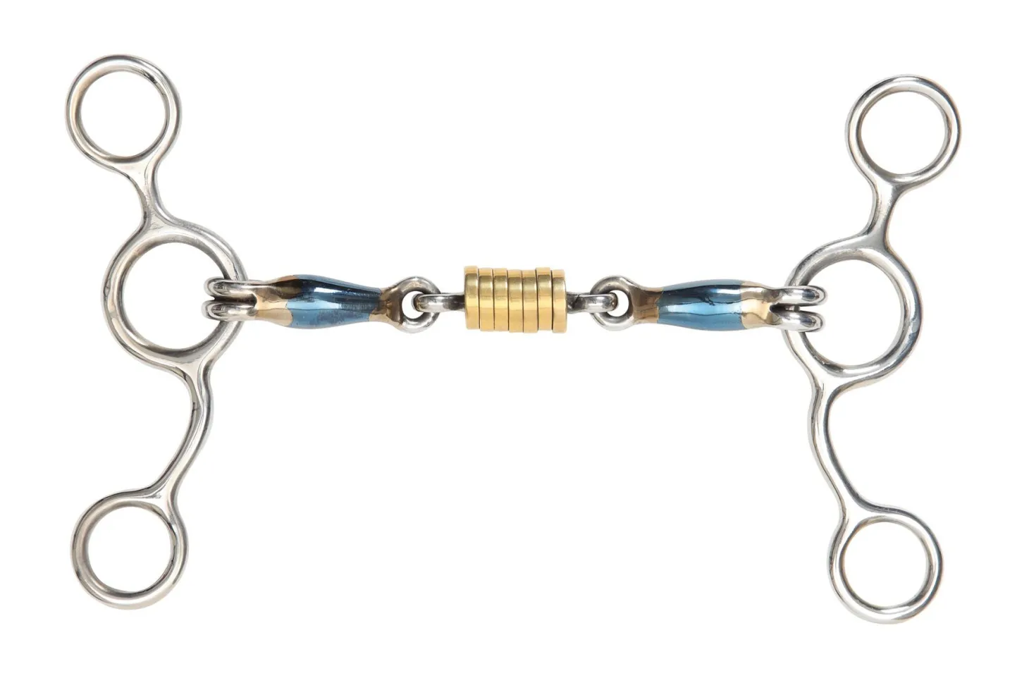 Shires Blue Sweet Iron Tom Thumb with Roller Link