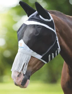 Shires Fine Mesh Fly Mask (Ears & Nose Fringe)
