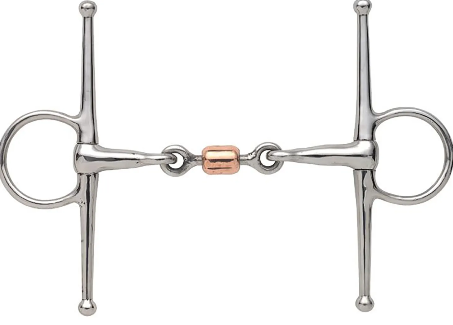Shires Full Cheek Snaffle with Copper Roller