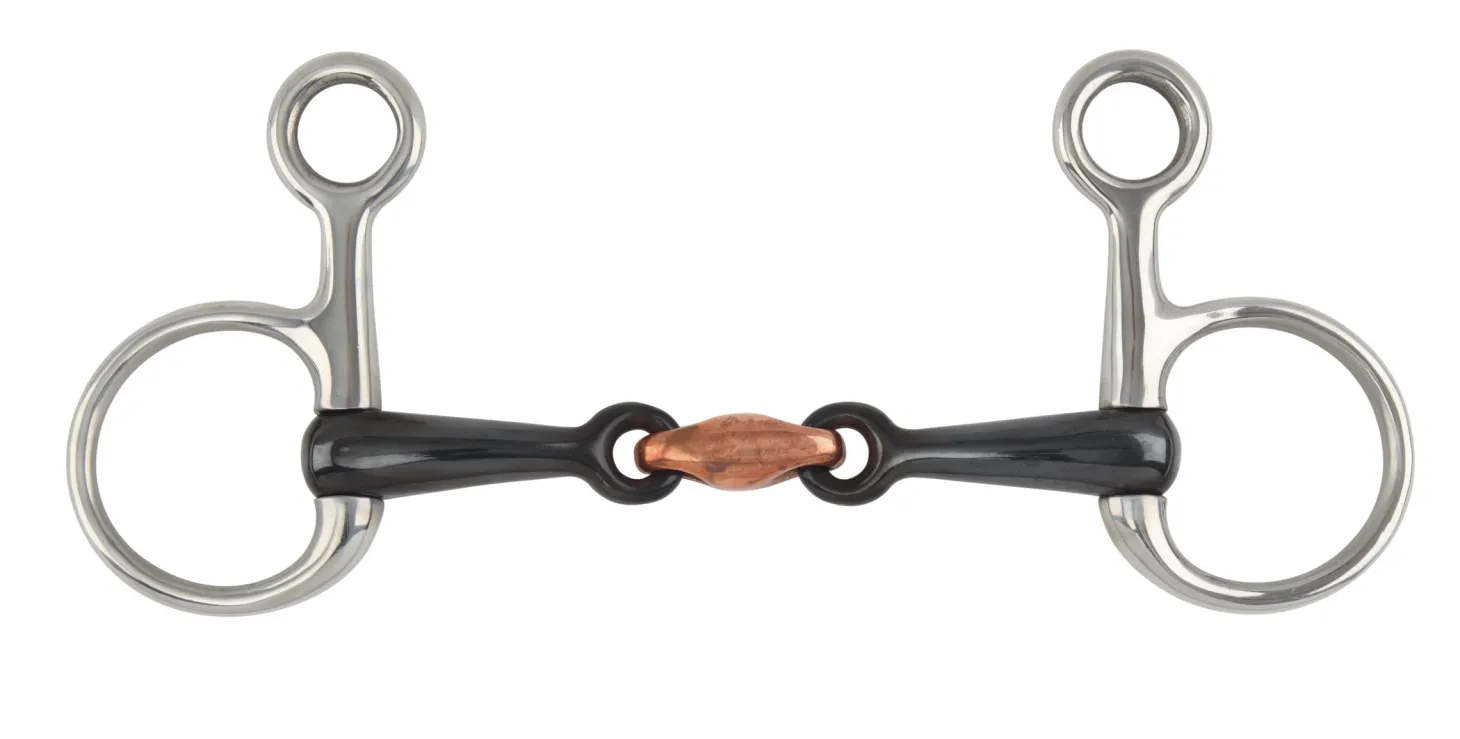 Shires Sweet Iron Hanging Cheek Snaffle Bit with Lozenge