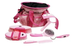 Showman® 6-Piece Soft Grip Grooming Kit with Nylon Bag