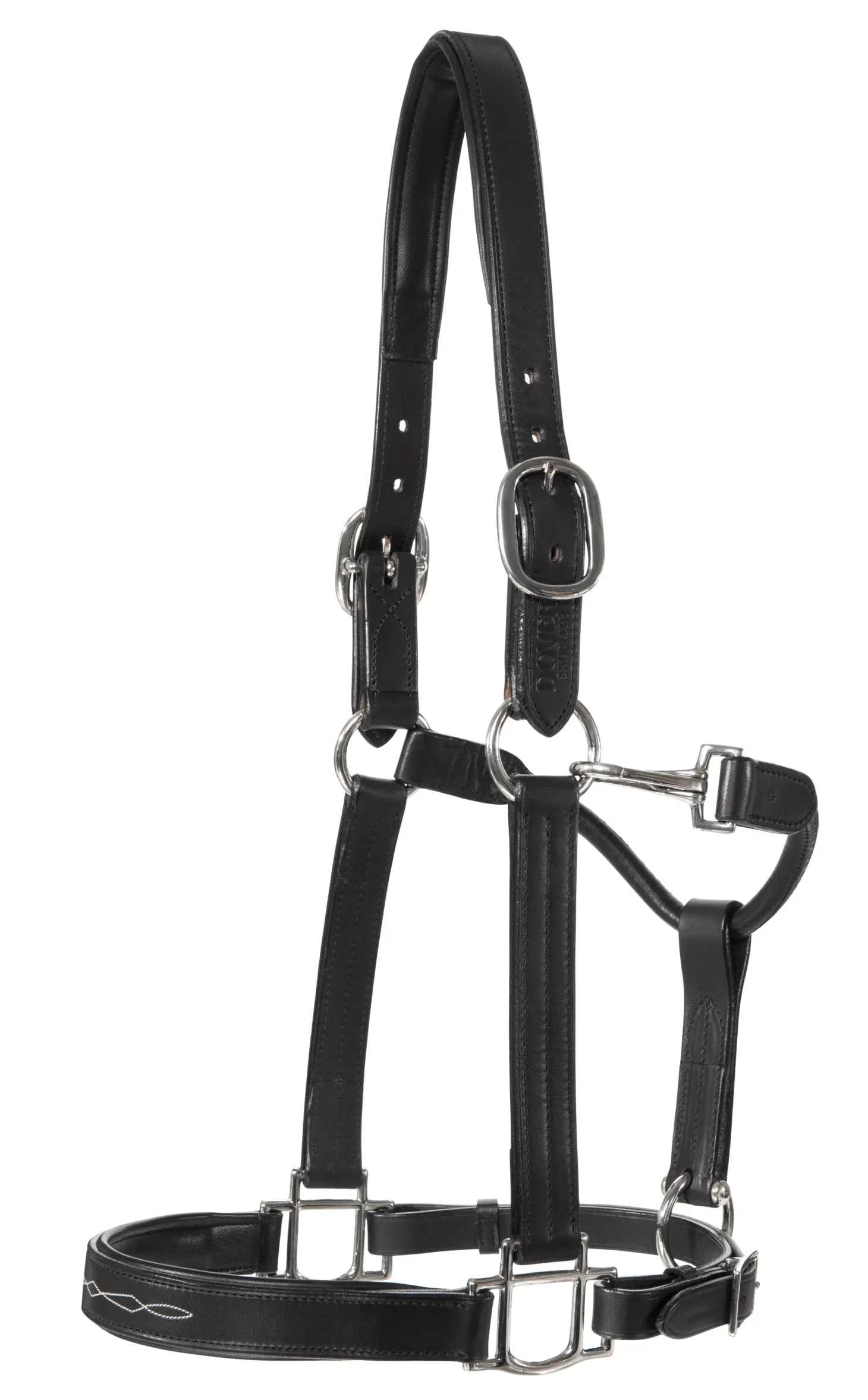 Showmark™ Classic Fancy-Stitched Leather Halter