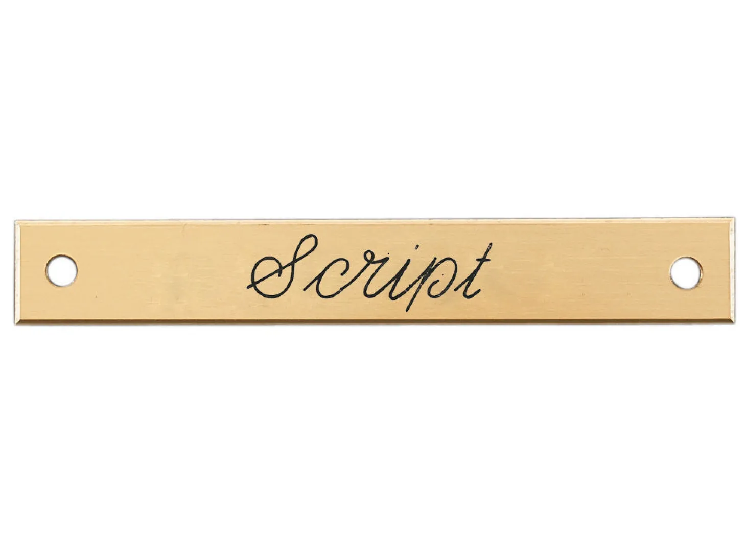 Small Beveled Edge Halter Nameplate