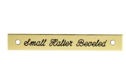 Small Beveled Edge Halter Nameplate
