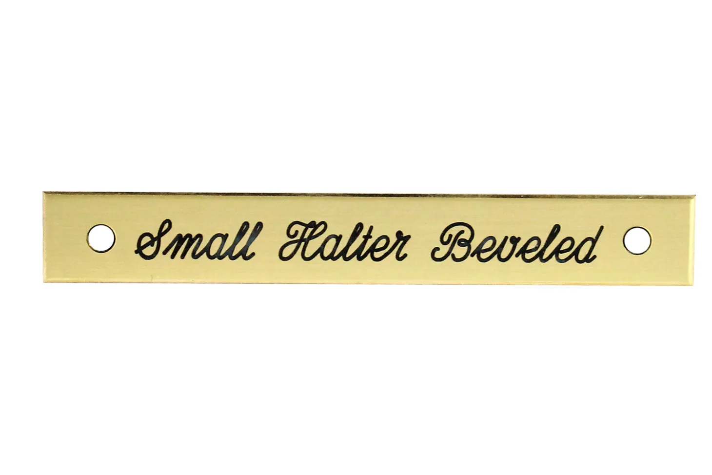 Small Beveled Edge Halter Nameplate