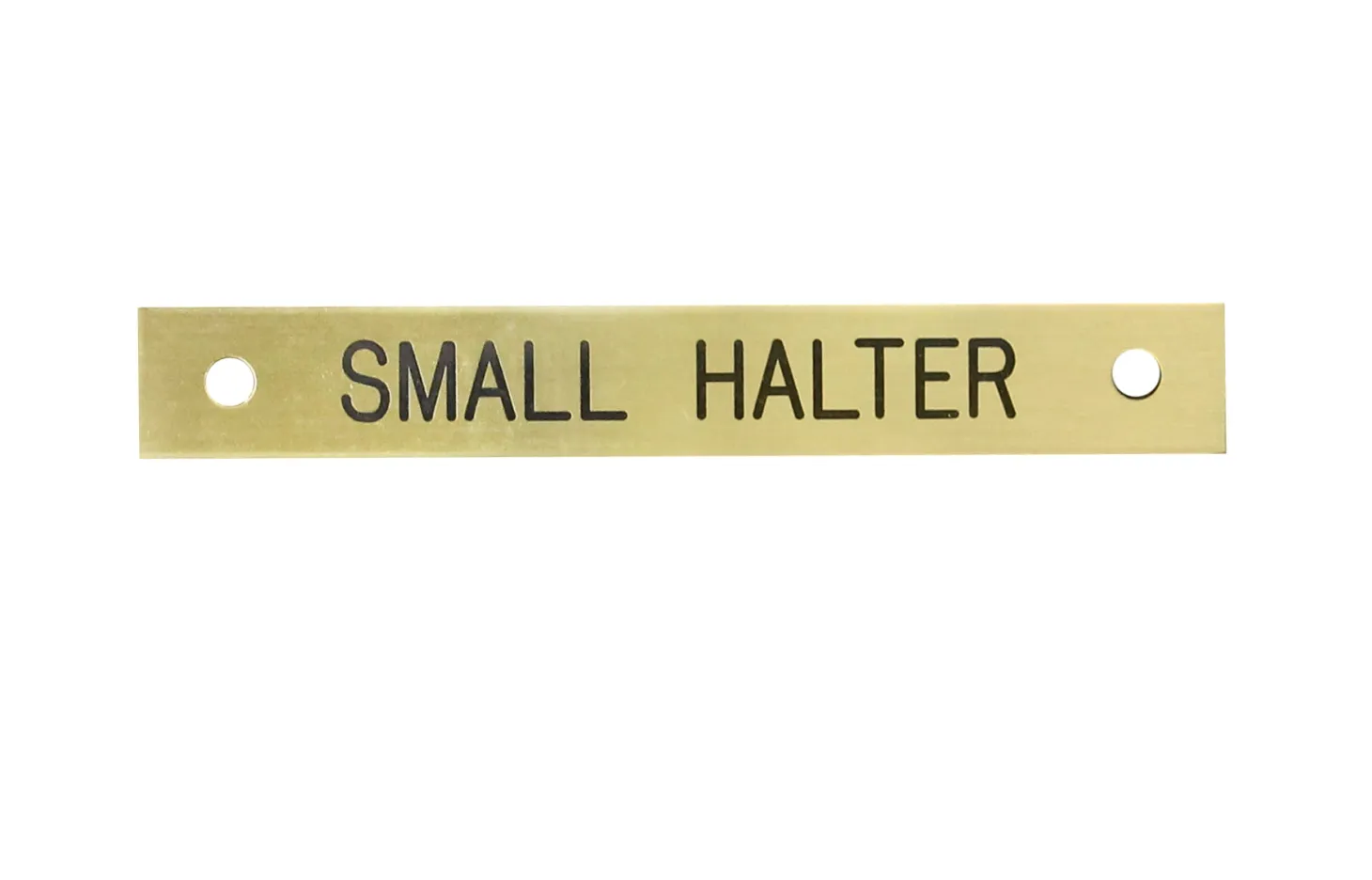Small Rectangular Halter Nameplate