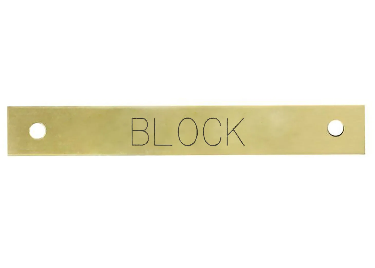 Small Rectangular Halter Nameplate