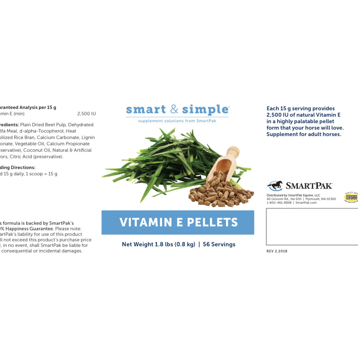 SmartEquine™ Smart & Simple® Vitamin E Pellets - 1.8 lbs.