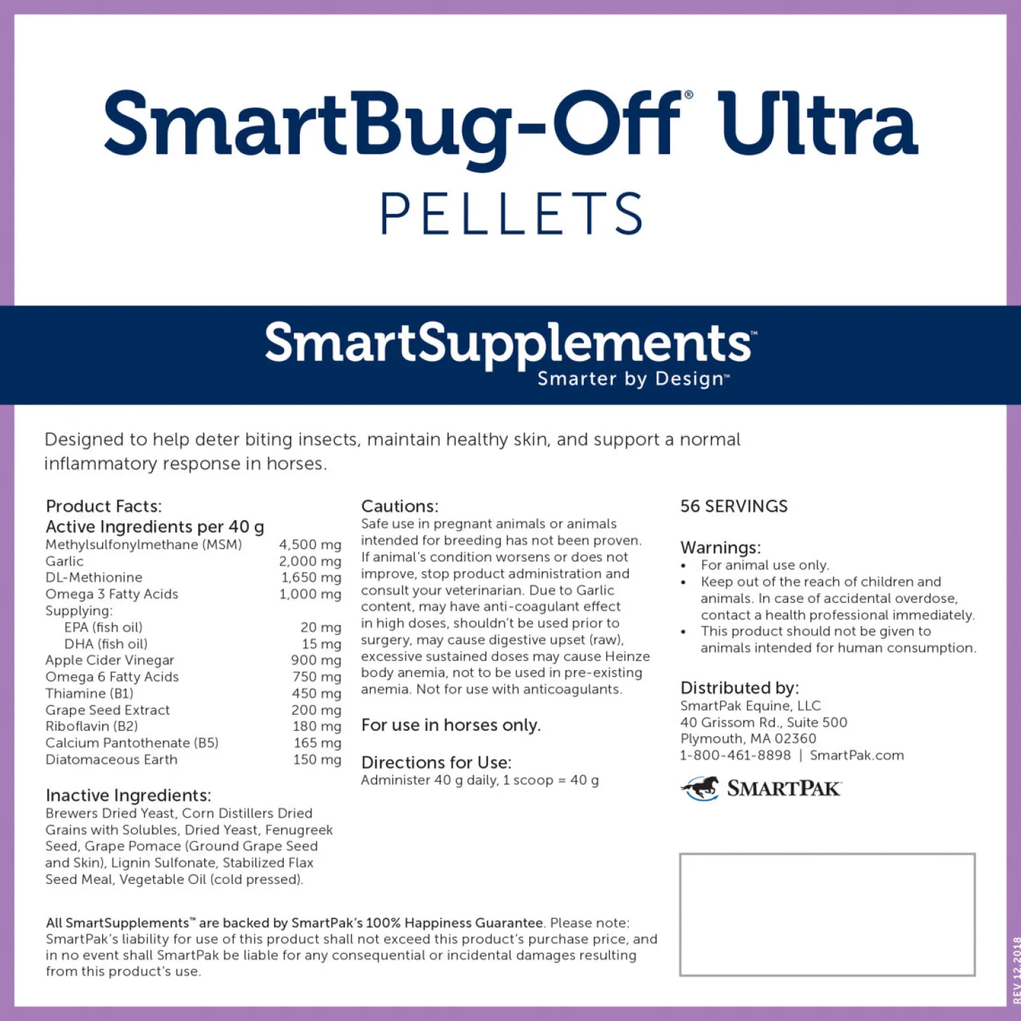 SmartEquine™ SmartBug-Off® Ultra Pellets - 5 lbs.