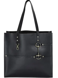 Snaffle Bit Leather Tote Bag