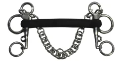 Suffolk™ Rubber Mullen Mouth Pelham Bit