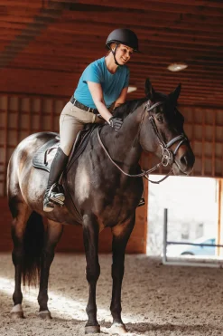 The Tailored Sportsman™ Ladies’ Techno Mid-Weight Clarino Knee-Patch Breech