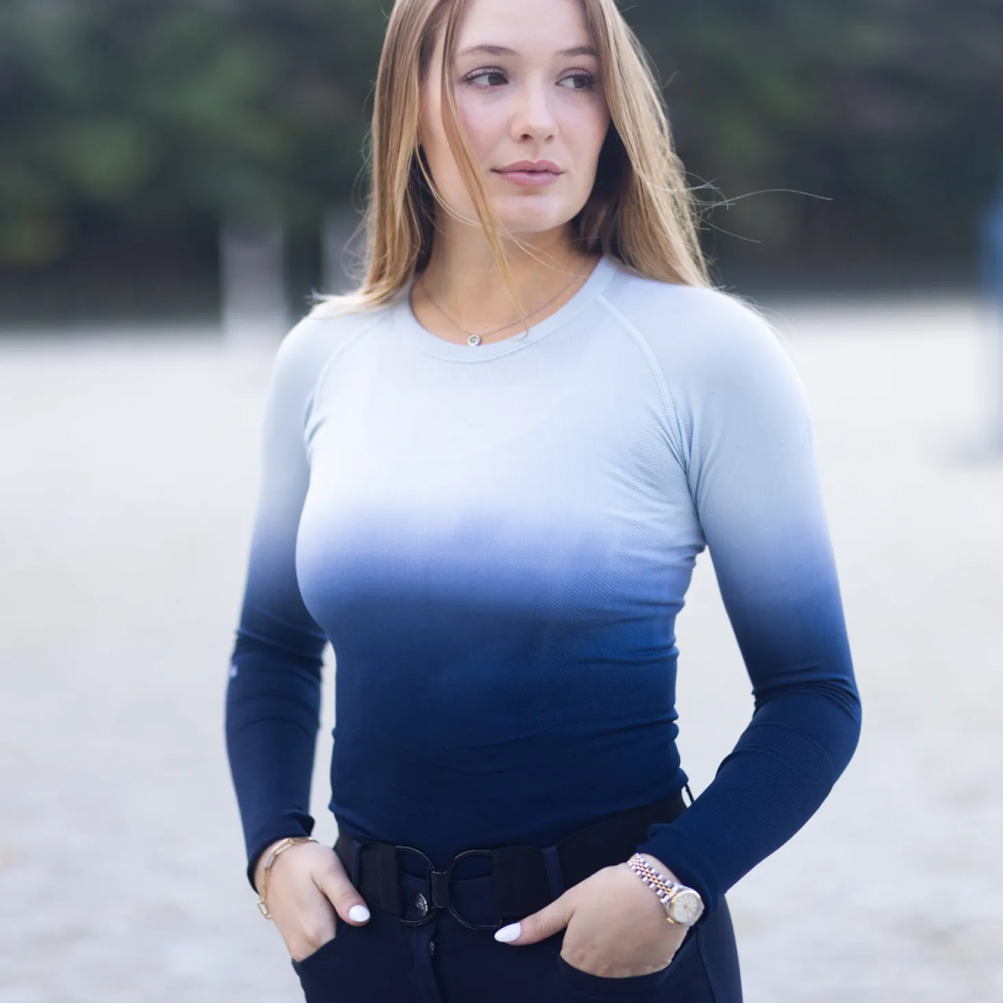 TKEQ Ladies’ Kennedy Seamless Long Sleeve Top 2.0