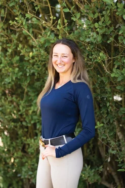 TKEQ Ladies’ Kennedy Seamless V-Neck Long Sleeve Shirt 2.0