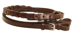 Tory Leather Company 5/8" x 60" Laced Reins with Buckle Bit Ends