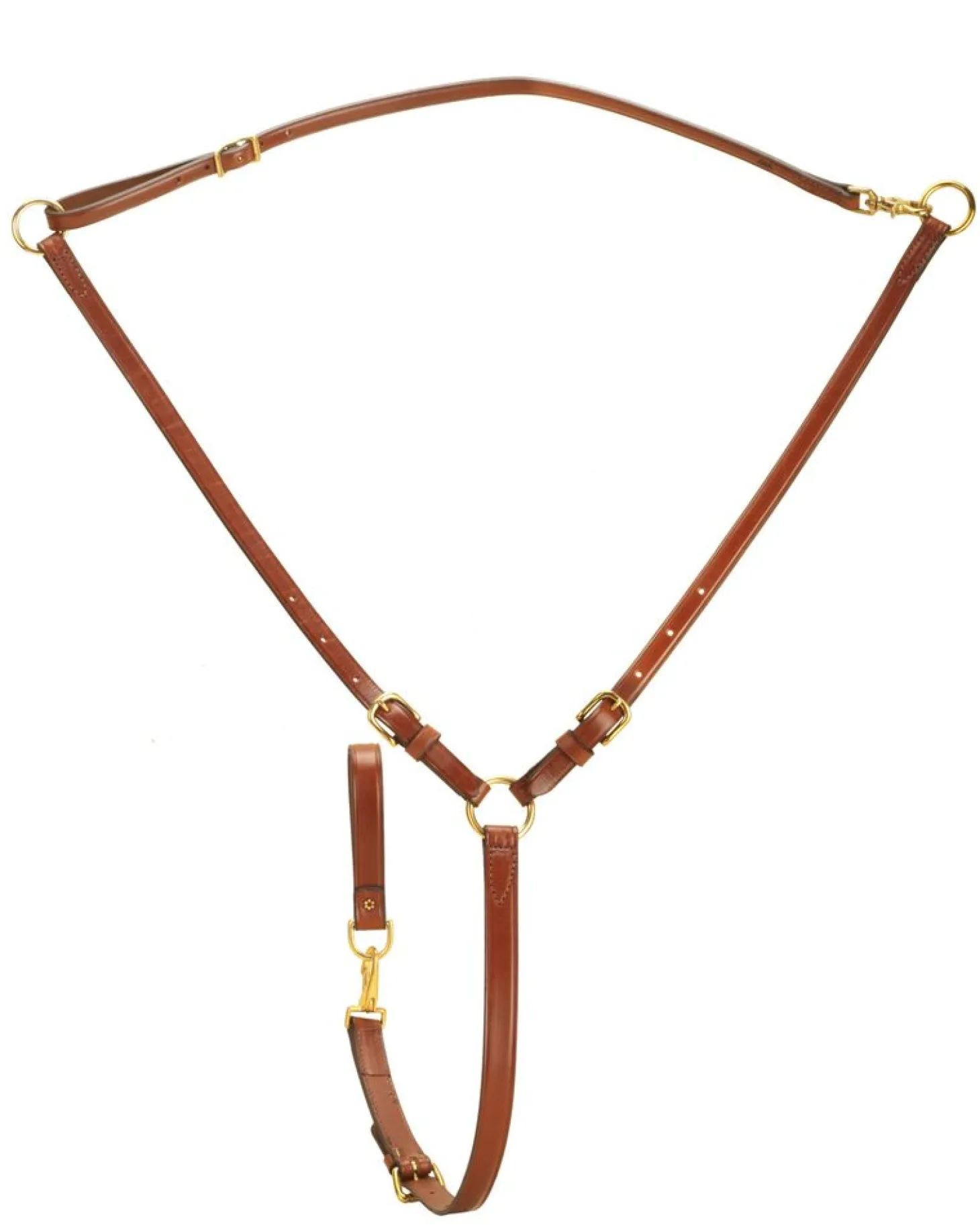 Tory Leather Company Martingale with Solid Brass Hardware