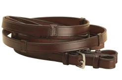 Tory Leather Extra Long Hand Stop Reins with Buckle Ends