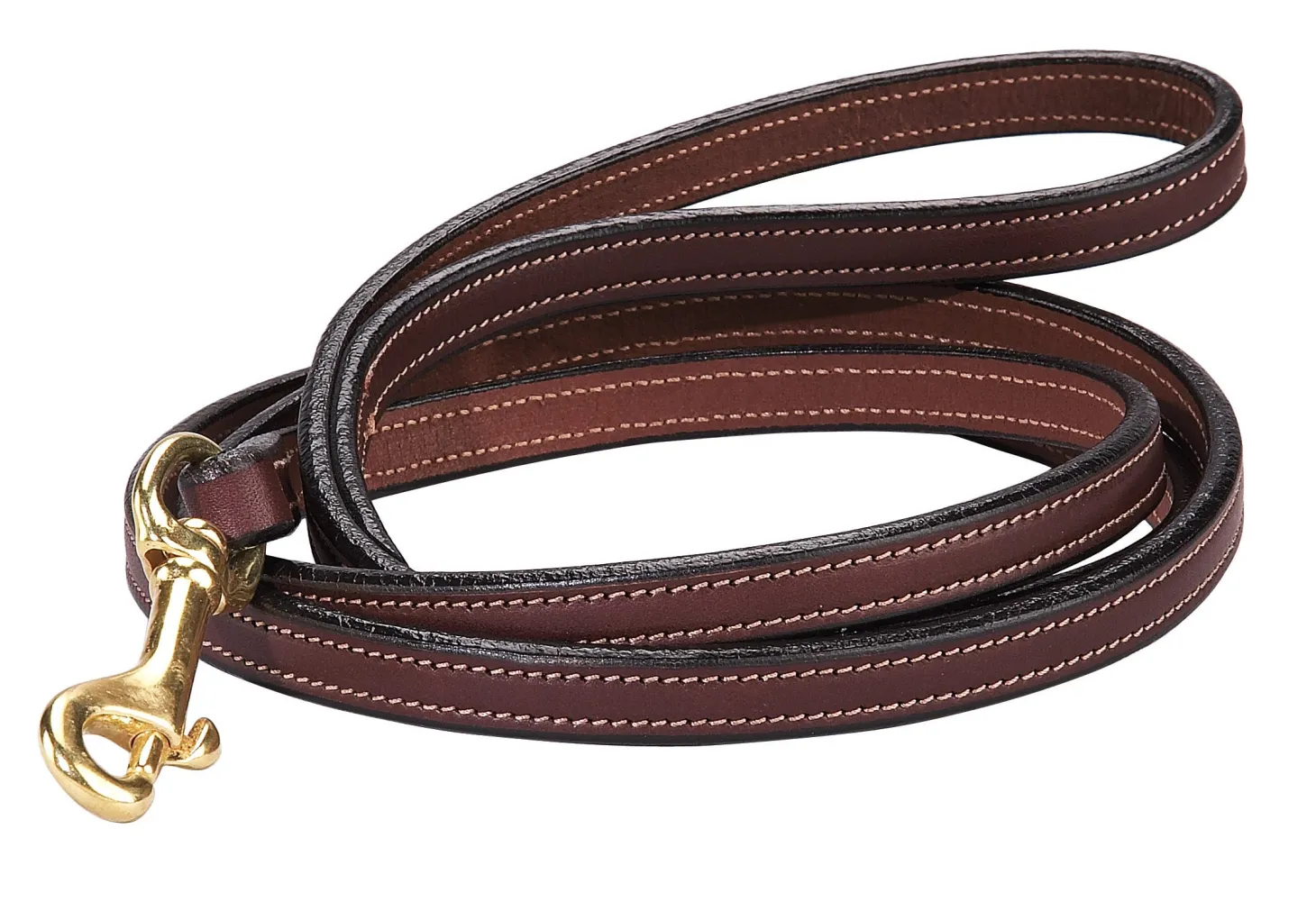 Tory Leather Full-Stitched Dog Leash