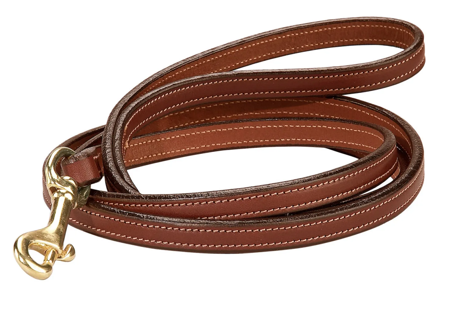Tory Leather Full-Stitched Dog Leash