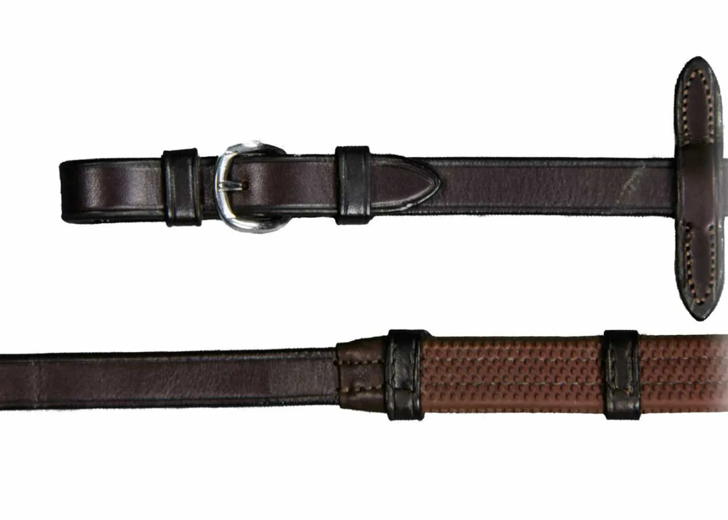 Vespucci Rubber Reins with Stops and Buckle Ends